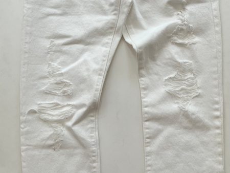 Jeans Straight By Levis In White, Size: 8 on Sale