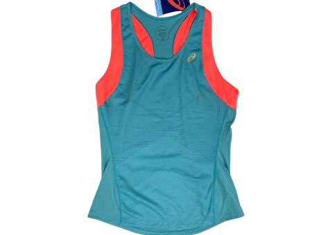 Athletic Tank Top By Asics In Blue & Orange, Size: L For Cheap