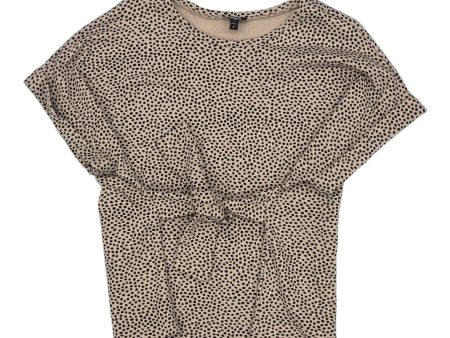 Top Ss By Express In Black & Tan, Size:L on Sale