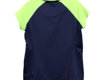 Athletic Top Ss By JOFIT In Blue & Green, Size:M Online now