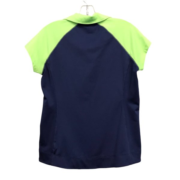 Athletic Top Ss By JOFIT In Blue & Green, Size:M Online now