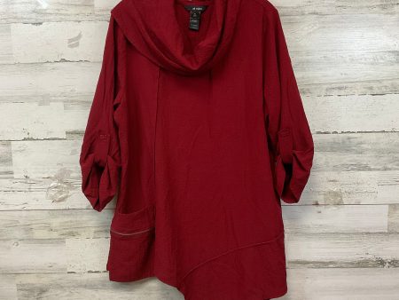 Top 3 4 Sleeve By Ali Miles In Red, Size: Xl on Sale