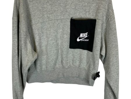 Sweatshirt Crewneck By Nike Apparel In Grey, Size: S Discount