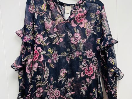 Blouse Long Sleeve By Chicos In Purple, Size: S Cheap