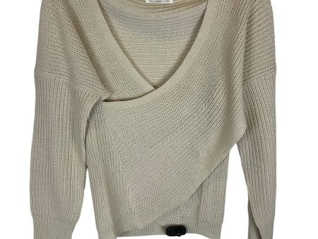 Sweater By Clothes Mentor In Cream, Size: Xl For Discount