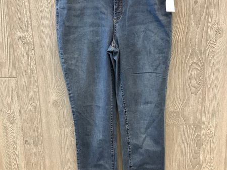 Jeans Straight By Talbots In Blue Denim, Size: 16l Sale