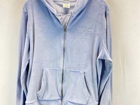 Athletic Sweatshirt Hoodie By Pink In Blue, Size: L Online Hot Sale