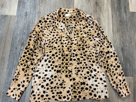 Blouse Long Sleeve By Wilfred In Animal Print, Size: M Fashion