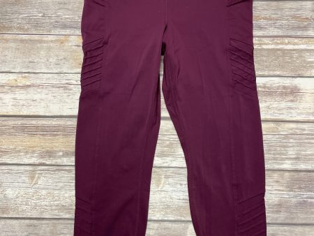 Athletic Leggings By Members Mark In Red, Size: Xxl Discount