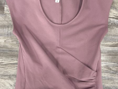 Athletic Top Short Sleeve By Athleta In Mauve, Size: Xs Online Sale