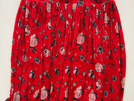 Skirt Midi By Torrid In Red, Size: 18 For Discount