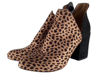 Boots Ankle Heels By Bamboo In Animal Print, Size: 6 Online