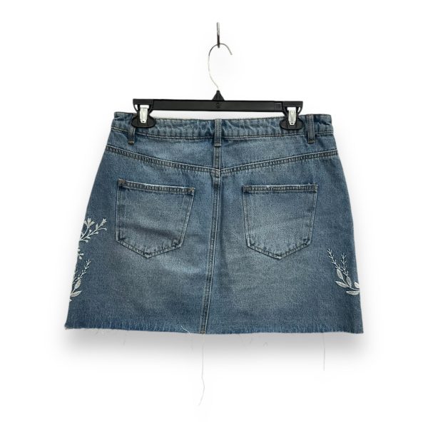 Skirt Mini & Short By Clothes Mentor In Blue Denim, Size: 10 Online now