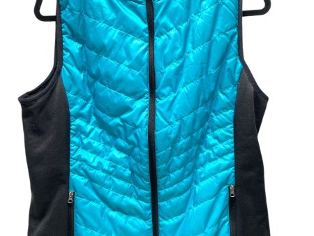 Vest Puffer & Quilted By Xersion In Black & Blue, Size: L on Sale