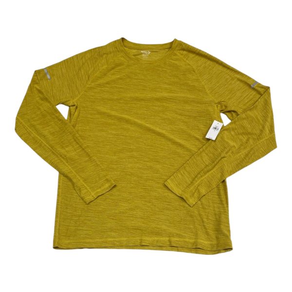 Athletic Top Long Sleeve Crewneck By Old Navy In Yellow, Size: S Hot on Sale