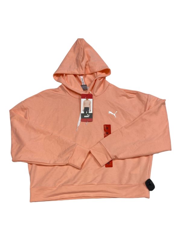 Athletic Sweatshirt Hoodie By Puma In Peach, Size: M Sale