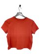 Athletic Top Short Sleeve By Lululemon In Orange, Size: 0 Discount