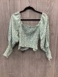 Blouse Long Sleeve By Clothes Mentor In Green, Size: M Sale