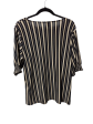 Blouse 3 4 Sleeve By Anne Klein In Striped Pattern, Size: L Online Hot Sale