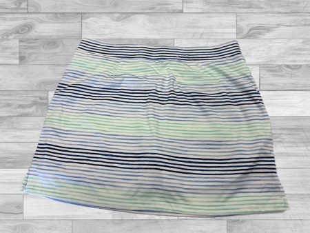 Athletic Skort By Izod In Striped Pattern, Size: L For Cheap