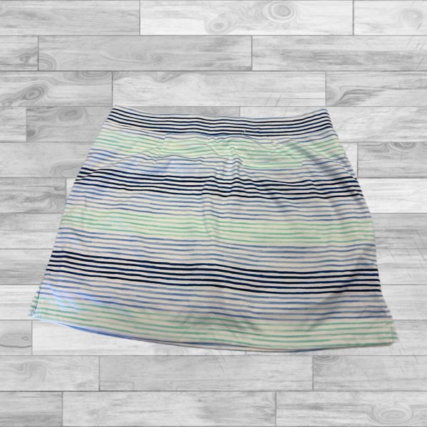 Athletic Skort By Izod In Striped Pattern, Size: L For Cheap