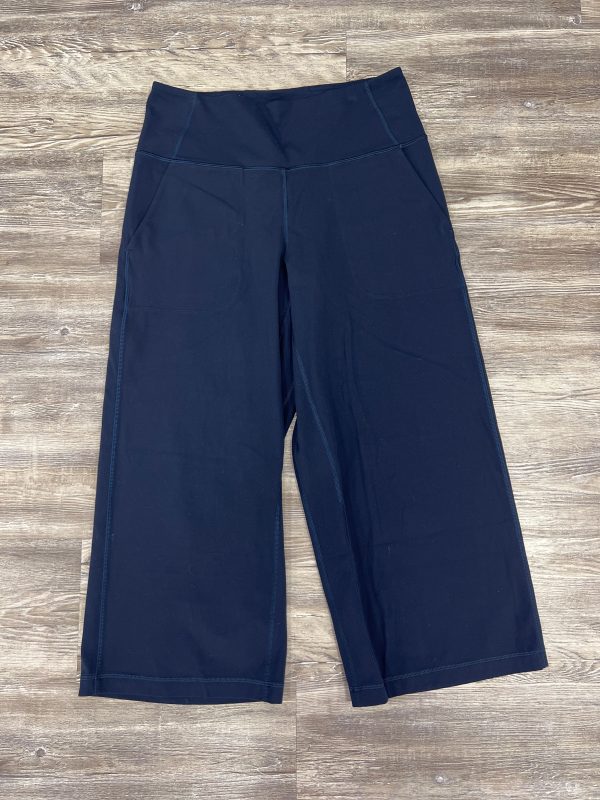 Athletic Pants Cropped By Lululemon In Navy, Size: 10 For Cheap