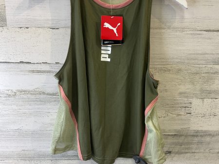 Athletic Tank Top By Puma In Green, Size: S Supply