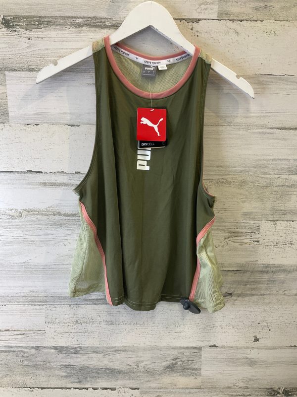 Athletic Tank Top By Puma In Green, Size: S Supply