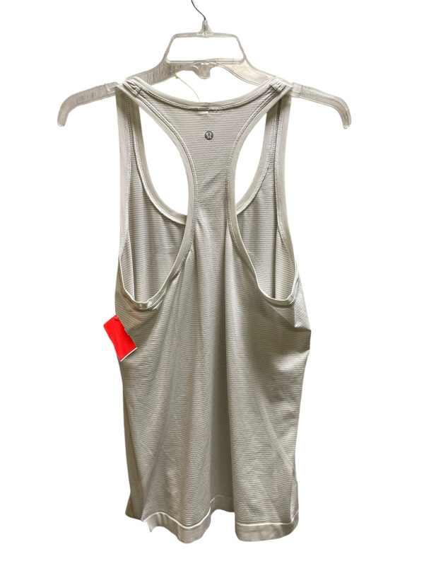 Athletic Tank Top By Lululemon In White, Size: 8 For Cheap