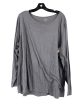 Athletic Top Long Sleeve Collar By Old Navy In Grey, Size: 2x Fashion