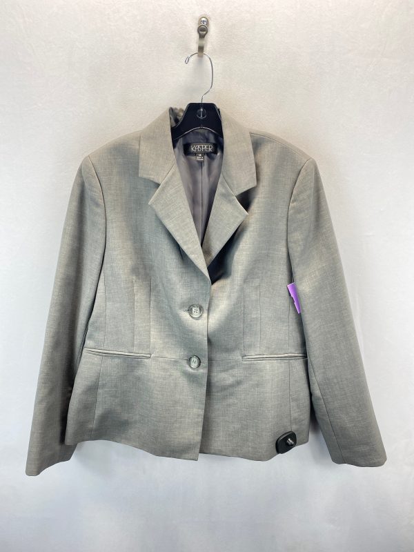 Blazer By Kasper In Grey, Size: 14 Online now