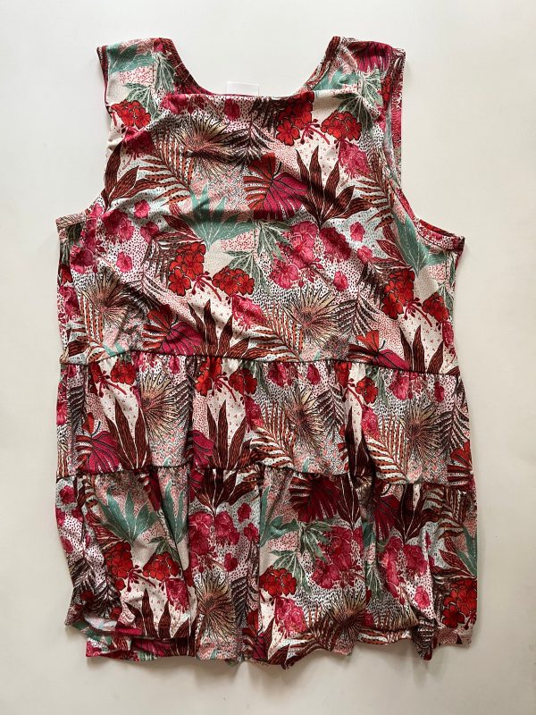 Blouse Sleeveless By Be Stage  In Floral, Size: 1x Sale