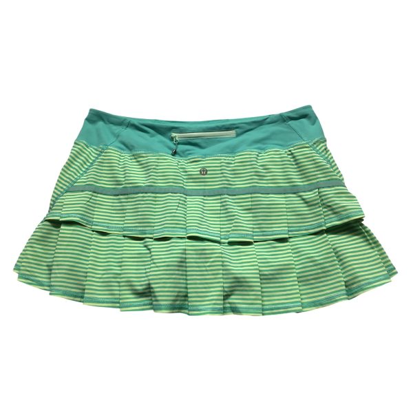 Athletic Skort By Lululemon In Blue & Yellow, Size: 8 Hot on Sale