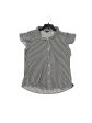 Blouse Short Sleeve By Adrianna Papell In Black & White, Size: L Online