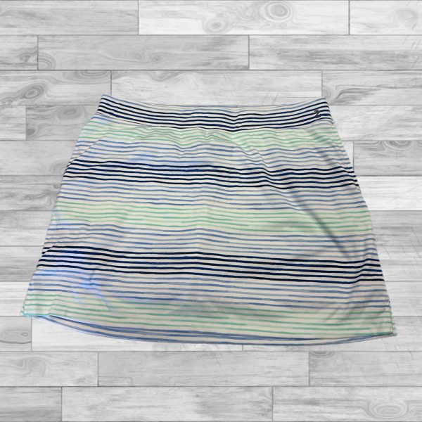 Athletic Skort By Izod In Striped Pattern, Size: L For Cheap