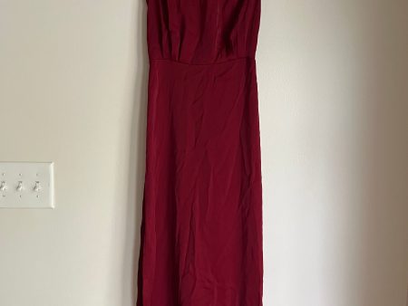 Dress Casual Maxi By Pretty Garden In Burgundy, Size: S on Sale