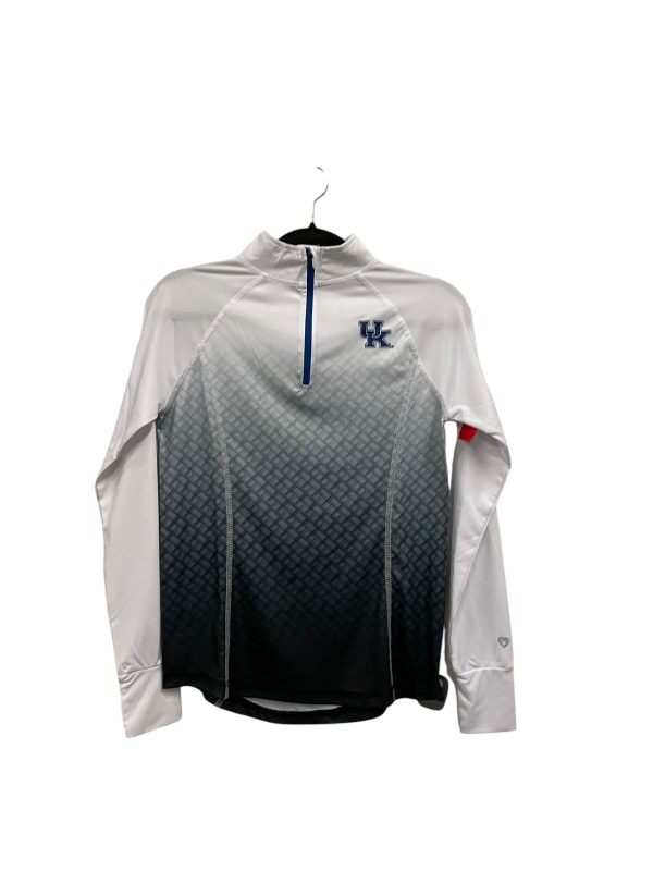 Athletic Top Long Sleeve Collar By Colosseum In White, Size: S Supply