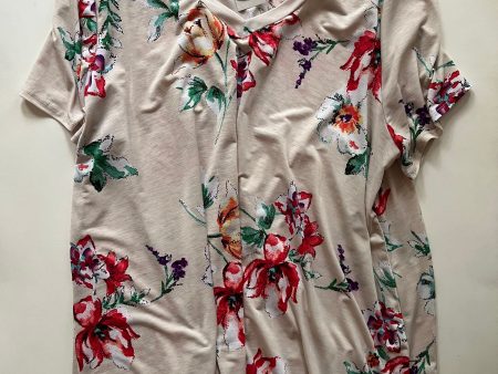 Blouse Short Sleeve By Honeyme In Floral, Size: Xl Fashion