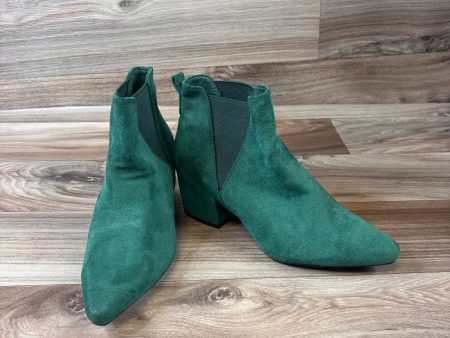 Boots Ankle Heels By Allegra K In Green, Size: 7 Sale