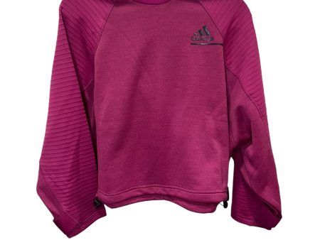 Athletic Sweatshirt Crewneck By Adidas In Purple, Size: S Supply