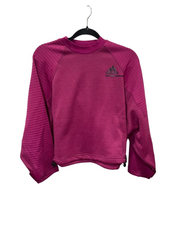 Athletic Sweatshirt Crewneck By Adidas In Purple, Size: S Supply