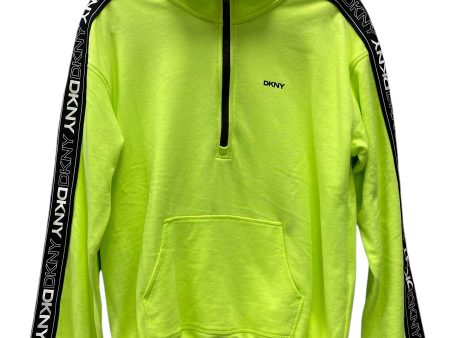 Athletic Sweatshirt Collar By Dkny In Green, Size: M Fashion