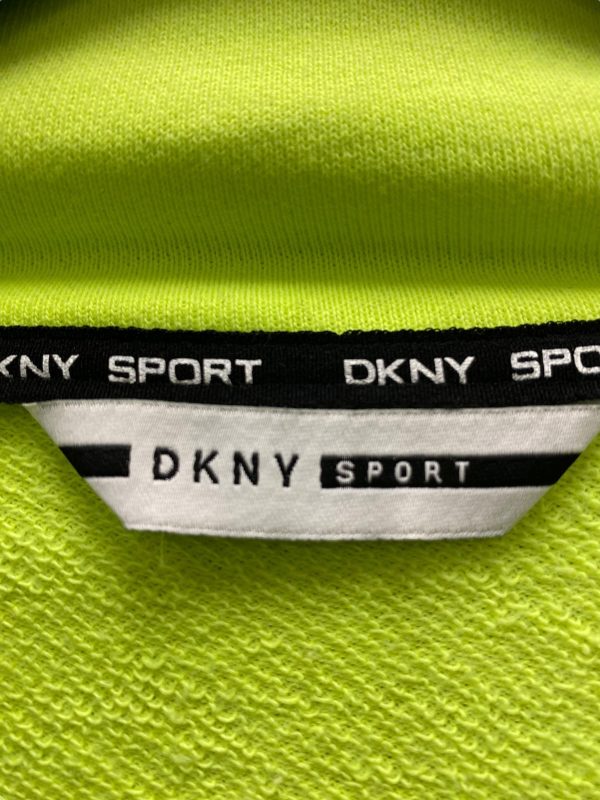 Athletic Sweatshirt Collar By Dkny In Green, Size: M Fashion