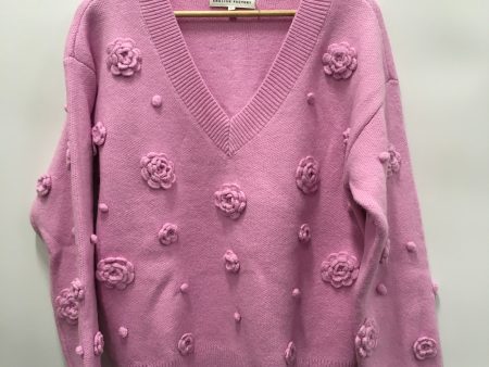 Sweater By English Factory In Pink, Size: L Online Sale