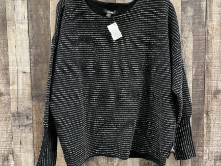 Sweater By Alfani In Black & Silver, Size: 1x Hot on Sale