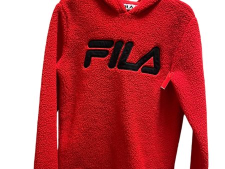 Athletic Sweatshirt Hoodie By Fila In Red, Size: S Fashion