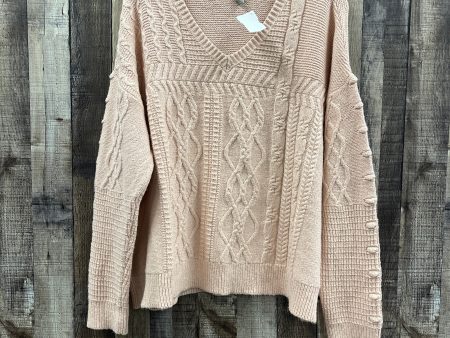 Sweater By Falls Creek In Pink, Size: 2x on Sale