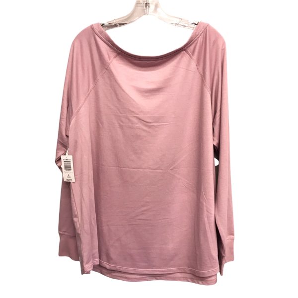 Athletic Top Ls Crewneck By Torrid In Pink, Size:3X Online now