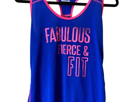 Athletic Tank Top By Bcg In Blue & Pink, Size: M For Cheap