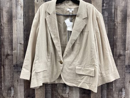 Blazer By Cato In Tan, Size: 3x Online Sale